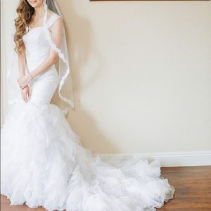 Custom Wedding Dress plus Veil